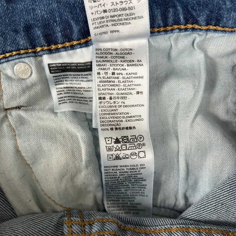 Levi's 559 Relaxed Straight Jeans Mens 38x34 Blue Medium Wash Denim 00559-0624